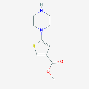 3-Thiophenecarboxylic acid, 5-(1-piperazinyl)-, methyl ester