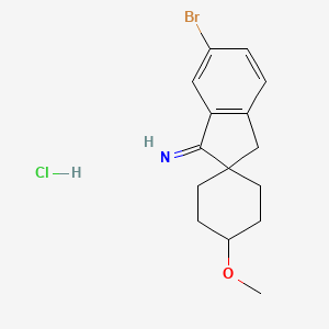 Trans-6'-bromo-4-methoxyspiro[cyclohexane-1,2'-inden]-1'(3'H)-imine hydrochloride