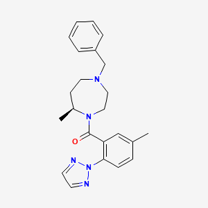 Methanone, [(7S)-hexahydro-7-methyl-4-(phenylmethyl)-1H-1,4-diazepin-1-yl][5-methyl-2-(2H-1,2,3-triazol-2-yl)phenyl]-