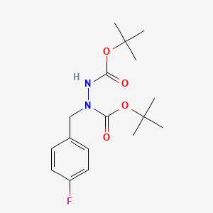 Di-tert-butyl 1-(4-fluorobenzyl)hydrazine-1,2-dicarboxylate