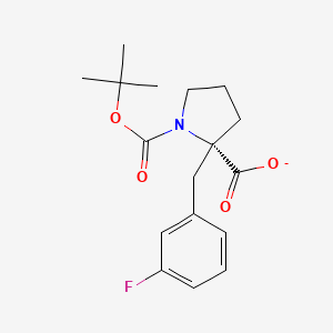 1,2-Pyrrolidinedicarboxylic acid, 2-[(3-fluorophenyl)methyl]-, 1-(1,1-dimethylethyl) ester, (2S)-