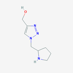 {1-[(pyrrolidin-2-yl)methyl]-1H-1,2,3-triazol-4-yl}methanol