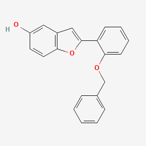 5-Benzofuranol, 2-[2-(phenylmethoxy)phenyl]-