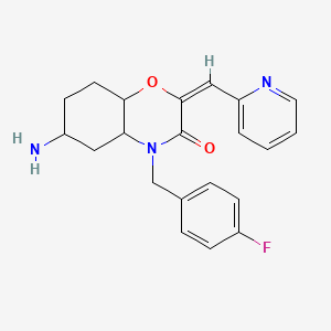 (2E)-6-Amino-4-(4-fluorobenzyl)-2-(pyridin-2-ylmethylene)-2H-1,4-benzoxazin-3(4H)-one