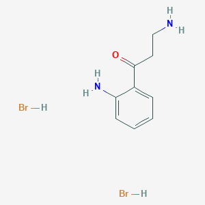 3-amino-1-(2-aminophenyl)propan-1-one;dihydrobromide