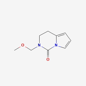 molecular formula C9H12N2O2 B12329322 2-(Methoxymethyl)-3,4-dihydropyrrolo[1,2-c]pyrimidin-1-one 