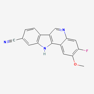 3-Fluoro-2-methoxy-11H-indolo[3,2-c]quinoline-9-carbonitrile