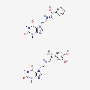 molecular formula C35H44N10O8 B1232935 Praxinor CAS No. 69910-62-9