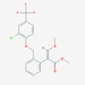 Benzeneacetic acid, 2-[[2-chloro-4-(trifluoromethyl)phenoxy]methyl]-alpha-(methoxymethylene)-, methyl ester