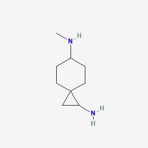 molecular formula C9H18N2 B12329464 N6-Methylspiro[2.5]octane-1,6-diamine 