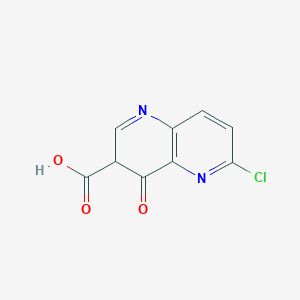 6-Chloro-3,4-dihydro-4-oxo-1,5-naphthyridine-3-carboxylic acid