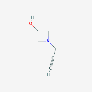 molecular formula C6H9NO B12329483 1-(2-Propyn-1-yl)azetidin-3-ol 