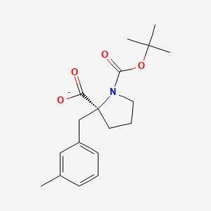 1,2-Pyrrolidinedicarboxylic acid, 2-[(3-methylphenyl)methyl]-, 1-(1,1-dimethylethyl) ester, (2S)-