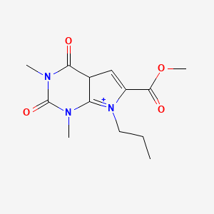 methyl 1,3-dimethyl-2,4-dioxo-7-propyl-4aH-pyrrolo[2,3-d]pyrimidin-7-ium-6-carboxylate