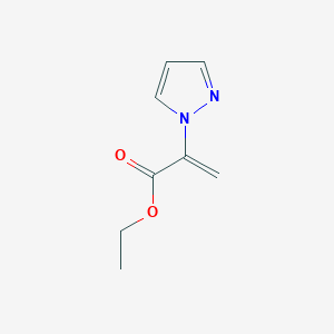 2-Pyrazol-1-yl-acrylic acid ethyl ester