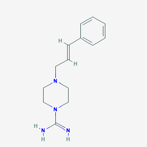 4-Cinnamyl-1-piperazinecarboxamidine