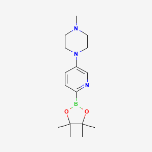 1-Methyl-4-(6-(4,4,5,5-tetramethyl-1,3,2-dioxaborolan-2-YL)pyridin-3-YL)piperazine