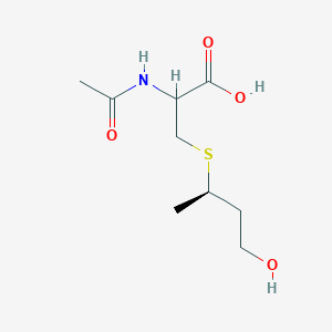 molecular formula C9H17NO4S B12329580 (2R)-2-Acetamido-3-(4-hydroxybutan-2-ylthio)propanoic acid 