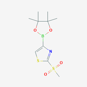 2-(Methylsulfonyl)-4-(4,4,5,5-tetramethyl-1,3,2-dioxaborolan-2-yl)thiazole