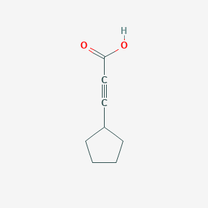 molecular formula C8H10O2 B12329636 3-Cyclopentylpropiolic acid 