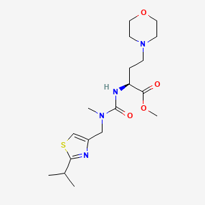 methyl (S)-2-(3-((2-isopropylthiazol-4-yl)methyl)-3-methylureido)-4-morpholinobutanoate