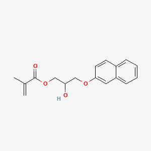 molecular formula C17H18O4 B1232965 3beta-Naphthoxy-2-hydroxypropyl methacrylate CAS No. 55526-86-8