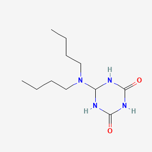 molecular formula C11H22N4O2 B12329675 6-(Dibutylamino)-1,3,5-triazinane-2,4-dione 