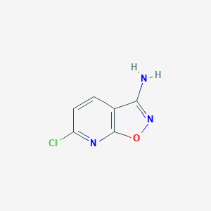 molecular formula C6H4ClN3O B12329721 6-Chloroisoxazolo[5,4-b]pyridin-3-amine 