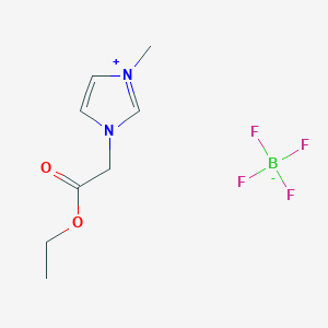 molecular formula C8H13BF4N2O2 B12329726 1-Ethyl ester methyl-3-methylimidazolium tetrafluoroborate 