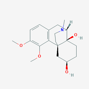 molecular formula C19H27NO4 B1232975 Drotebanol CAS No. 3176-03-2