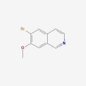 molecular formula C10H8BrNO B12329767 6-Bromo-7-methoxyisoquinoline CAS No. 1148110-18-2