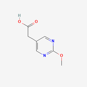 molecular formula C7H8N2O3 B12329776 2-(2-Methoxypyrimidin-5-yl)acetic acid 