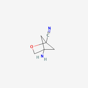 molecular formula C6H8N2O B12329786 4-Amino-2-oxabicyclo[2.1.1]hexane-1-carbonitrile 