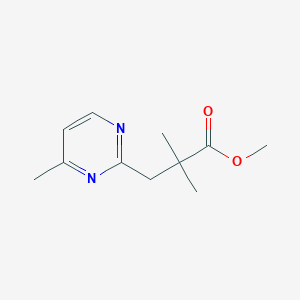 2-Pyrimidinepropanoic acid, alpha,alpha,4-trimethyl-, methyl ester