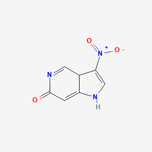 molecular formula C7H5N3O3 B12329805 3-Nitro-1,3a-dihydropyrrolo[3,2-c]pyridin-6-one 