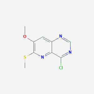 4-Chloro-7-methoxy-6-(methylthio)pyrido[3,2-d]pyrimidine