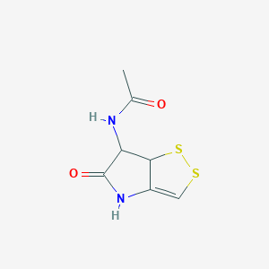 N-(5-oxo-6,6a-dihydro-4H-dithiolo[4,3-b]pyrrol-6-yl)acetamide