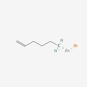 bromozinc(1+);hex-1-ene