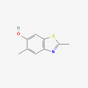 molecular formula C9H9NOS B12329885 2,5-Dimethylbenzo[d]thiazol-6-ol 