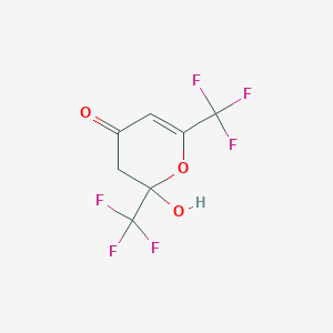 2-Hydroxy-2,6-bis-trifluoromethyl-2,3-dihydropyran-4-one