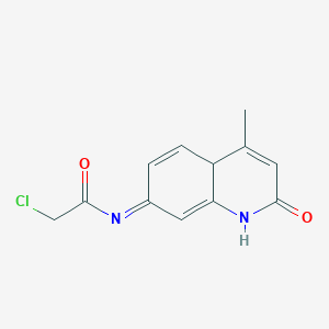 2-chloro-N-(4-methyl-2-oxo-1,4a-dihydroquinolin-7-ylidene)acetamide