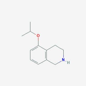 molecular formula C12H17NO B12329964 5-(Propan-2-yloxy)-1,2,3,4-tetrahydroisoquinoline 