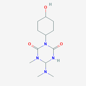 6-(Dimethylamino)-3-(4-hydroxycyclohexyl)-1-methyl-1,3,5-triazinane-2,4-dione