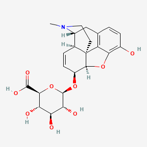 molecular formula C23H27NO9 B1233000 モルヒネ-6-グルクロン酸 CAS No. 20290-10-2