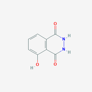 molecular formula C8H6N2O3 B1233002 5-羟基-2,3-二氢邻苯二酮-1,4-二酮 CAS No. 7600-08-0