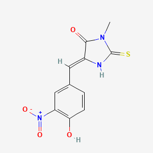 5-(4-Hydroxy-3-nitrobenzylidene)-3-methyl-2-thioxo-4-imidazolidinone
