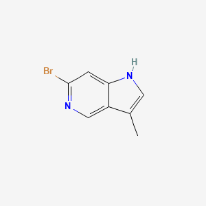 molecular formula C8H7BrN2 B12330039 6-Bromo-3-methyl-1H-pyrrolo[3,2-c]pyridine CAS No. 1956340-37-6