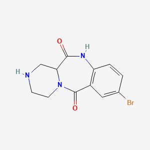 7-bromo-1,3,4,11a-tetrahydro-2H10H-2,4a,10-triazadibenzo[a,d]cycloheptene-5,11-dione