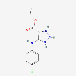 ethyl 5-[(4-chlorophenyl)amino]-1H-triazole-4-carboxylate