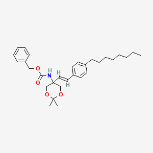 (E)-benzyl5-(4-octylstyryl)-2,2-dimethyl-1,3-dioxan-5-ylcarbamate